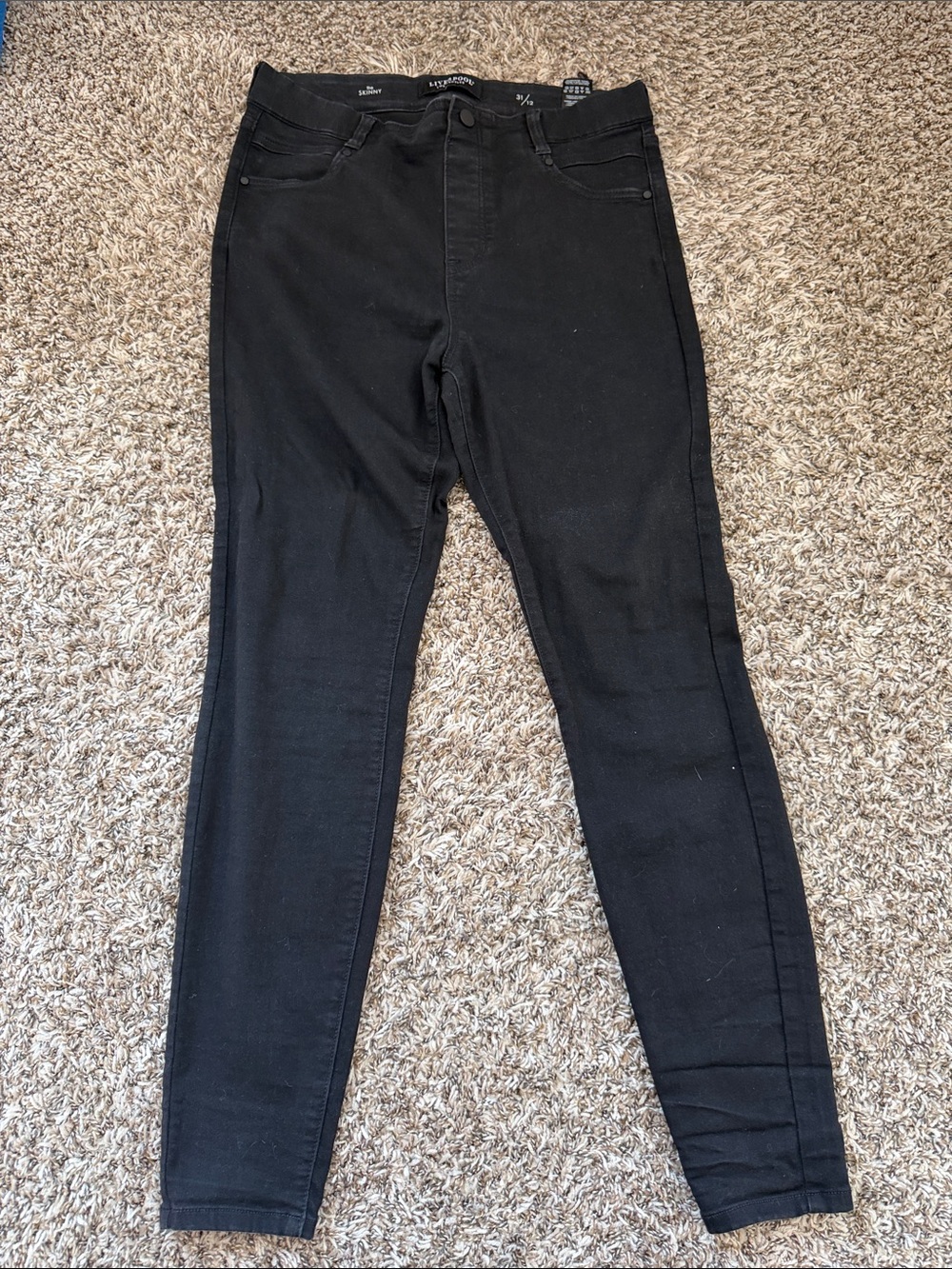 Liverpool Black High-Rise Skinny Jeans